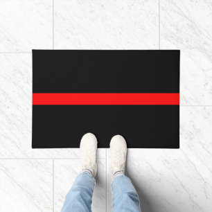 Tapete Design gráfico fino simbólico da linha vermelha