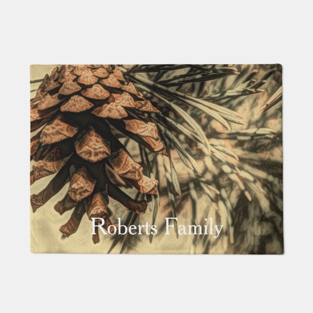 Tapete Design Rústico Pine Cone (Frente)