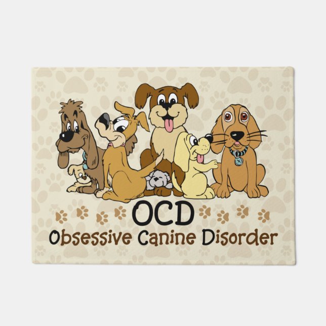 Tapete Desordem canina obsessiva de OCD (Frente)