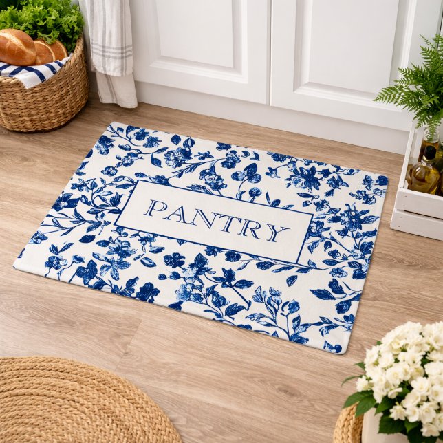 Tapete Despensa com Chinoiserie Azul e Branco (Criador carregado)