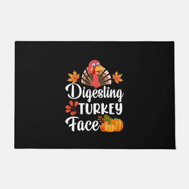 Tapete Dia de Ação de Graças - Digest Turkey Face (Frente)