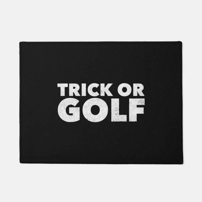 Tapete Dia de as Bruxas engraçado De Truque Ou Golfe (Frente)