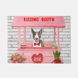 Tapete Dia de os namorados de Cachorro Bull Terrier Beija