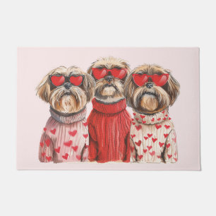 Tapete Dia de os namorados Shih Tzu Dogs