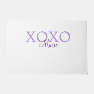 Tapete Dia de os namorados Xoxo adicione nome pastel roxo