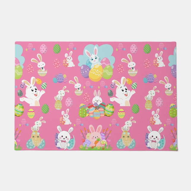Tapete Dia do felz pascoa - Padrões Engraçados E Ovos (Frente)
