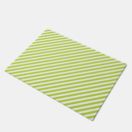 Tapete Diagonal lime green and white stripes pattern