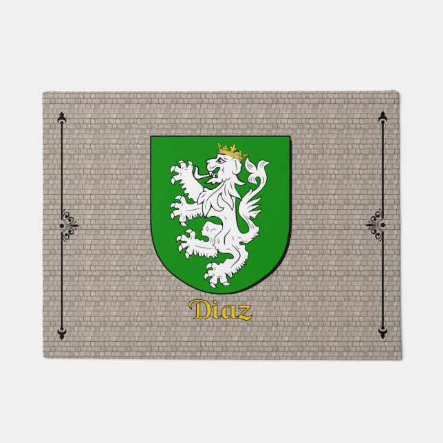 Tapete Diaz Historical Shield em Cobblestone (Frente)
