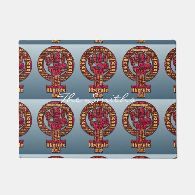 Tapete direitos das mulheres levantados primeiro Thunder_ (Frente)