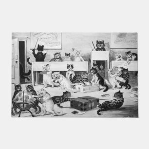 Tapete Disciplina da Sala de Aula de Gatos, Louis Wain