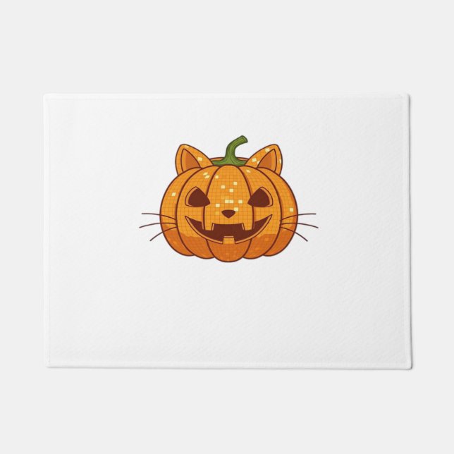 Tapete Disco Cat Jack o'Lantern Classic T-Shirt (Frente)