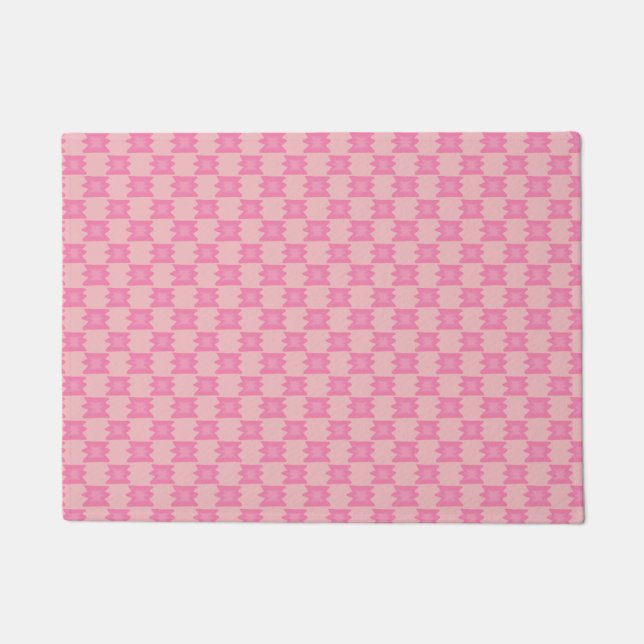 Tapete Dismal Pink Doormat Southwestern Western (Frente)