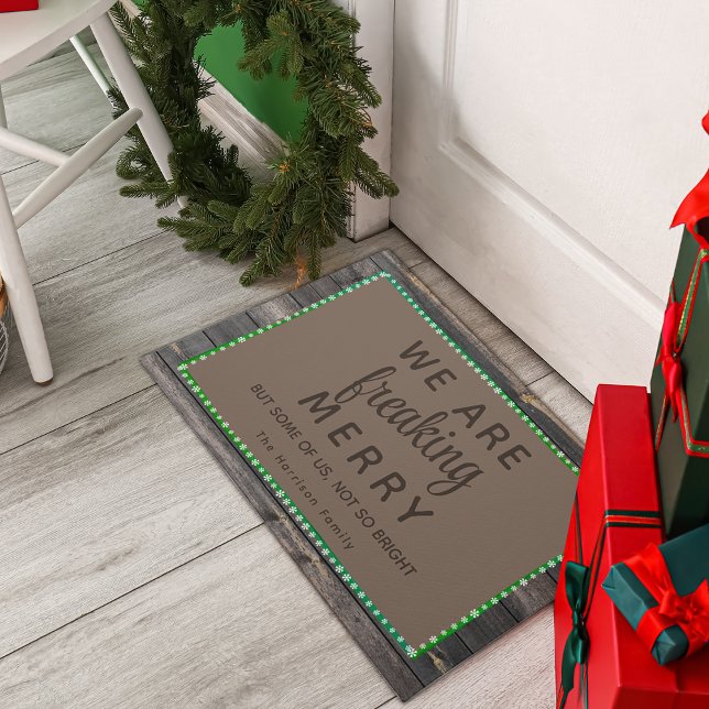 Tapete Diversão Engraçada de Férias (Holiday Funny Fun Doormat)
