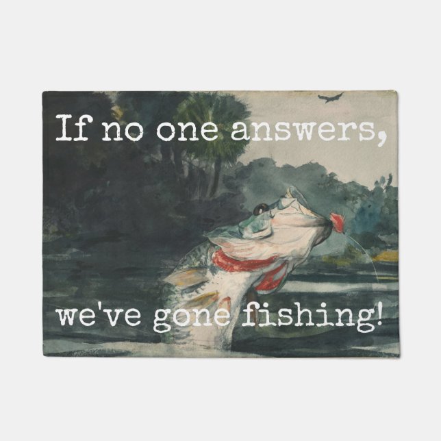 Tapete Divertimento "ido pescar" peixes enganchados (Frente)