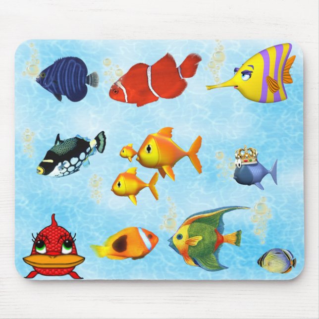 Tapete do rato de Mousepad do aquário dos peixes (Frente)
