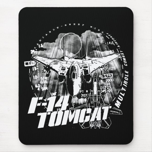 Tapete do rato Mousepad de F-14 Tomcat (Frente)