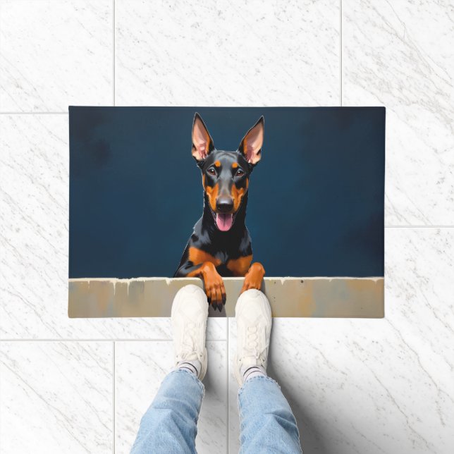 Tapete Doberman Dog Doormat Art (Interior)