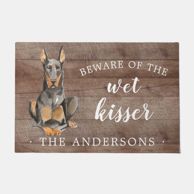 Tapete Doberman.Dog Personated Door Mat (Frente)
