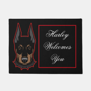 Tapete Doberman Pincher Boas-Vindas