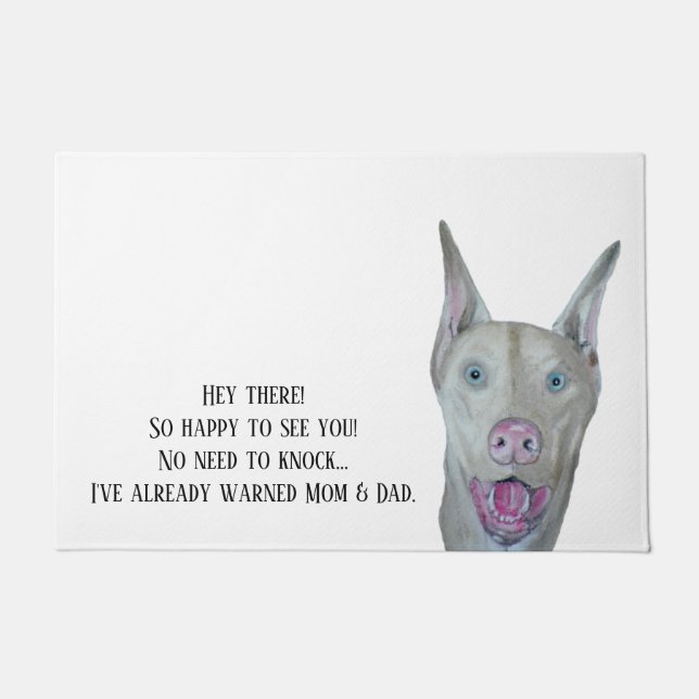 Tapete Doberman Pinscher Door Mat (Frente)