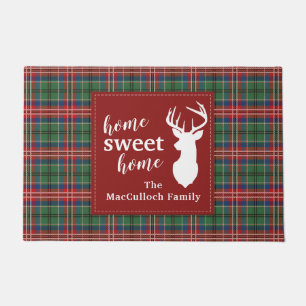 Tapete Doce Casa Tartan MacCulloch Xadrez Personalizada