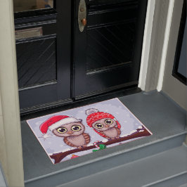 Tapete Doce Coruja no Natal