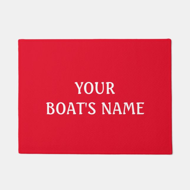 Tapete Dock Mat, nome do boi vermelho (Frente)