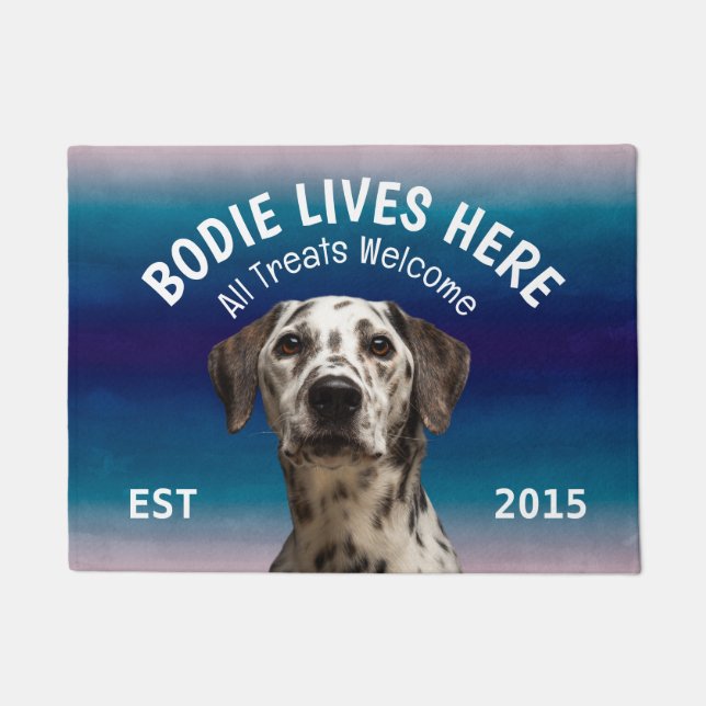 Tapete Dog Lover Doormat Personalizado Dalmático (Frente)