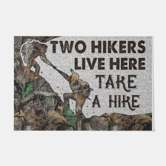 Tapete Dois Hikers Vivem Aqui Mat, Levem Um Caminho