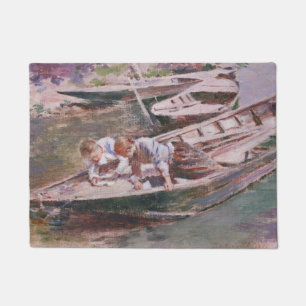 Tapete Dois rapazes num barco (por Theodore Robinson)