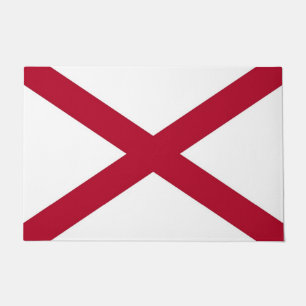 Tapete Door Mat com Flag of Alabama, EUA