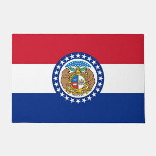 Tapete Door Mat com Flag of Missouri State, EUA