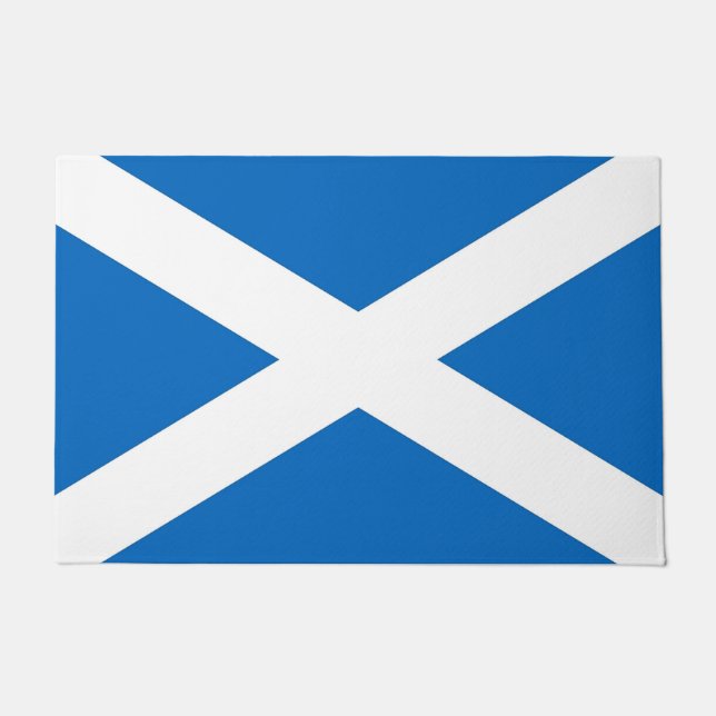 Tapete Door Mat com Flag of Scotland, Reino Unido (Frente)