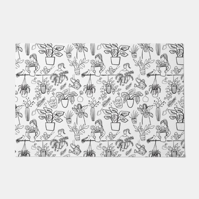 Tapete Door Mat Plant Lover Idea (Frente)