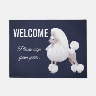 Tapete Doormat customizável da caniche