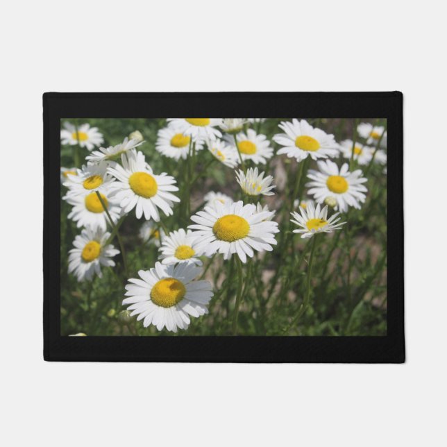 Tapete Doormat das margaridas (Frente)