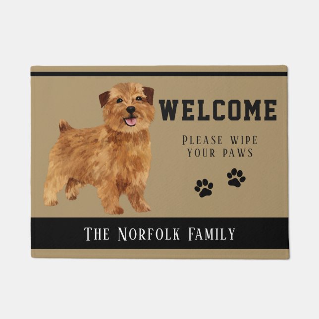 Tapete Doormat de Norfolk Terrier (Frente)