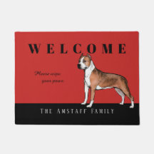 Doormat de Staffordshire Terrier americano