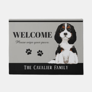 Tapete Doormat descuidado do Spaniel de rei Charles