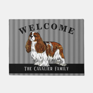 Tapete Doormat descuidado do Spaniel de rei Charles