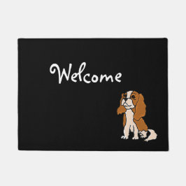 Tapete Doormat descuidado engraçado da arte do Spaniel de