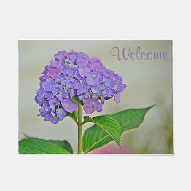 Tapete Doormat do Hydrangea (Frente)