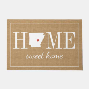 Tapete Doormat Home bem-vindo personalizado da juta de