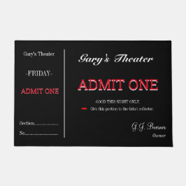 Tapete Doormat Home Movie Theater Ticket Room