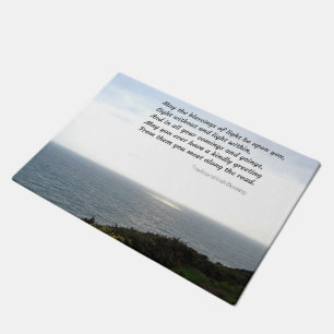 Tapete Doormat irlandês tradicional da bênção