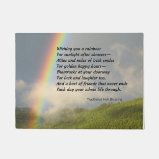 Tapete Doormat irlandês tradicional da bênção