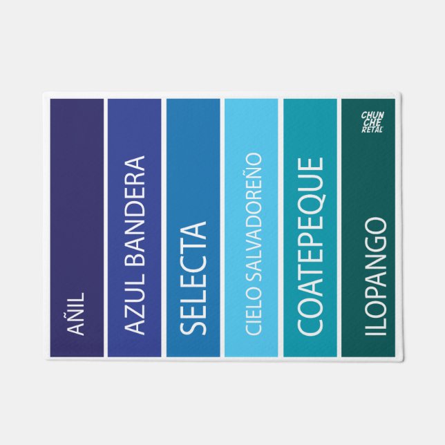 Tapete DoorMat KitchenMat, Alfombra El Salvador (Frente)