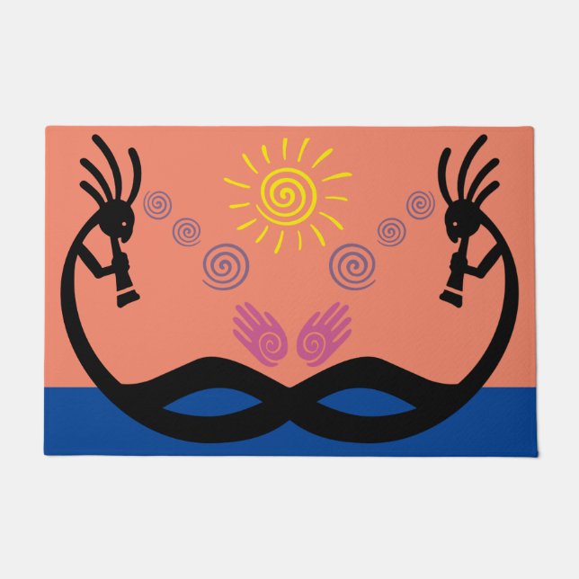Tapete Doormat Kokopelli (Frente)