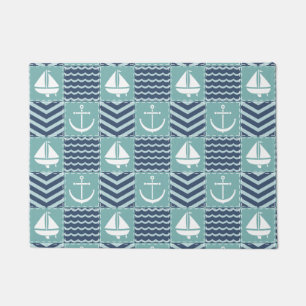 Tapete Doormat náutico da edredão