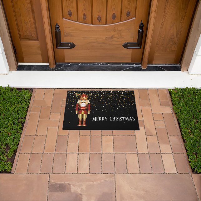 Tapete Doormat-Nutcracker de Natal (Ar livre)